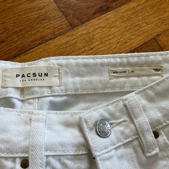 Pacsun White Mom Short Ripped - Picture 3 of 5